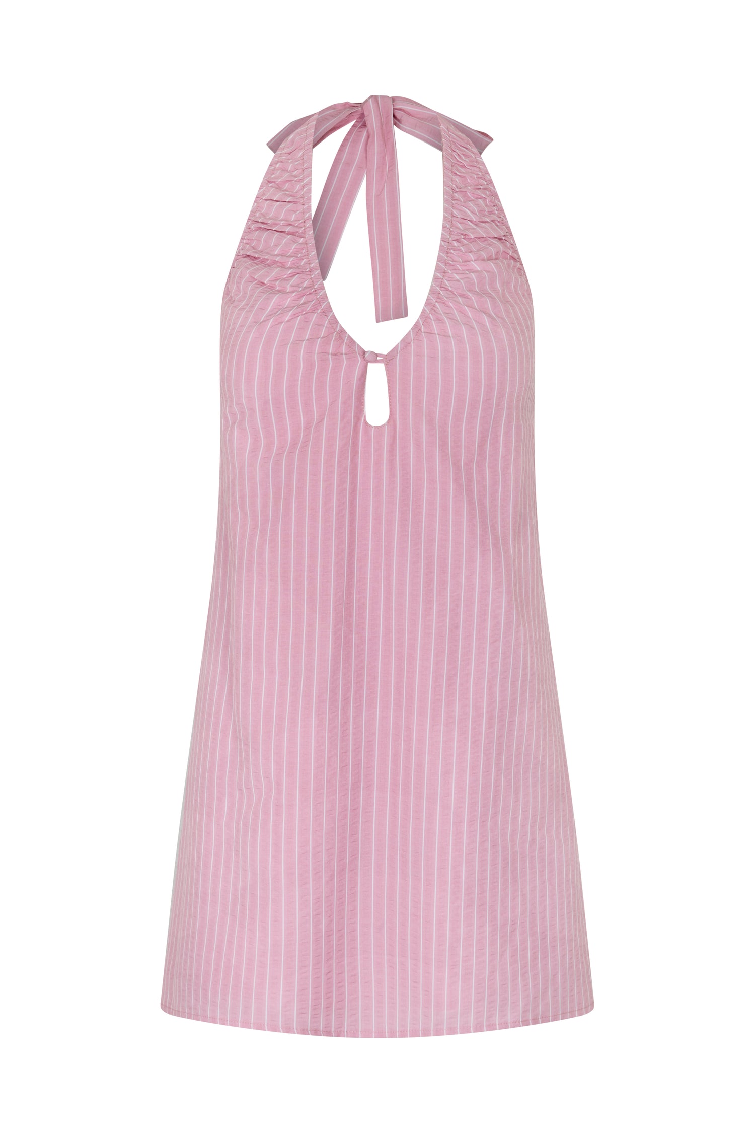 SIDNEY HALTER MINI DRESS - PETAL