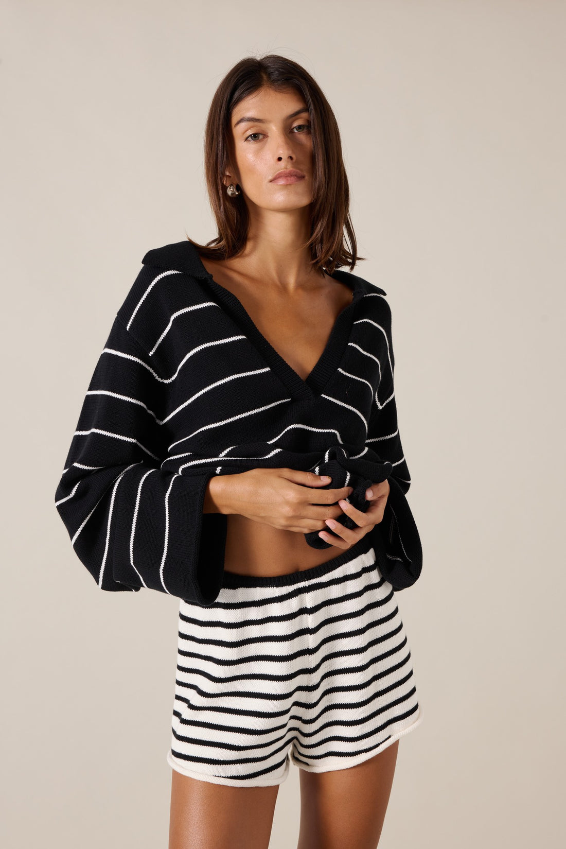 PRE-ORDER | CORDELIA SHORT - SABLE STRIPE