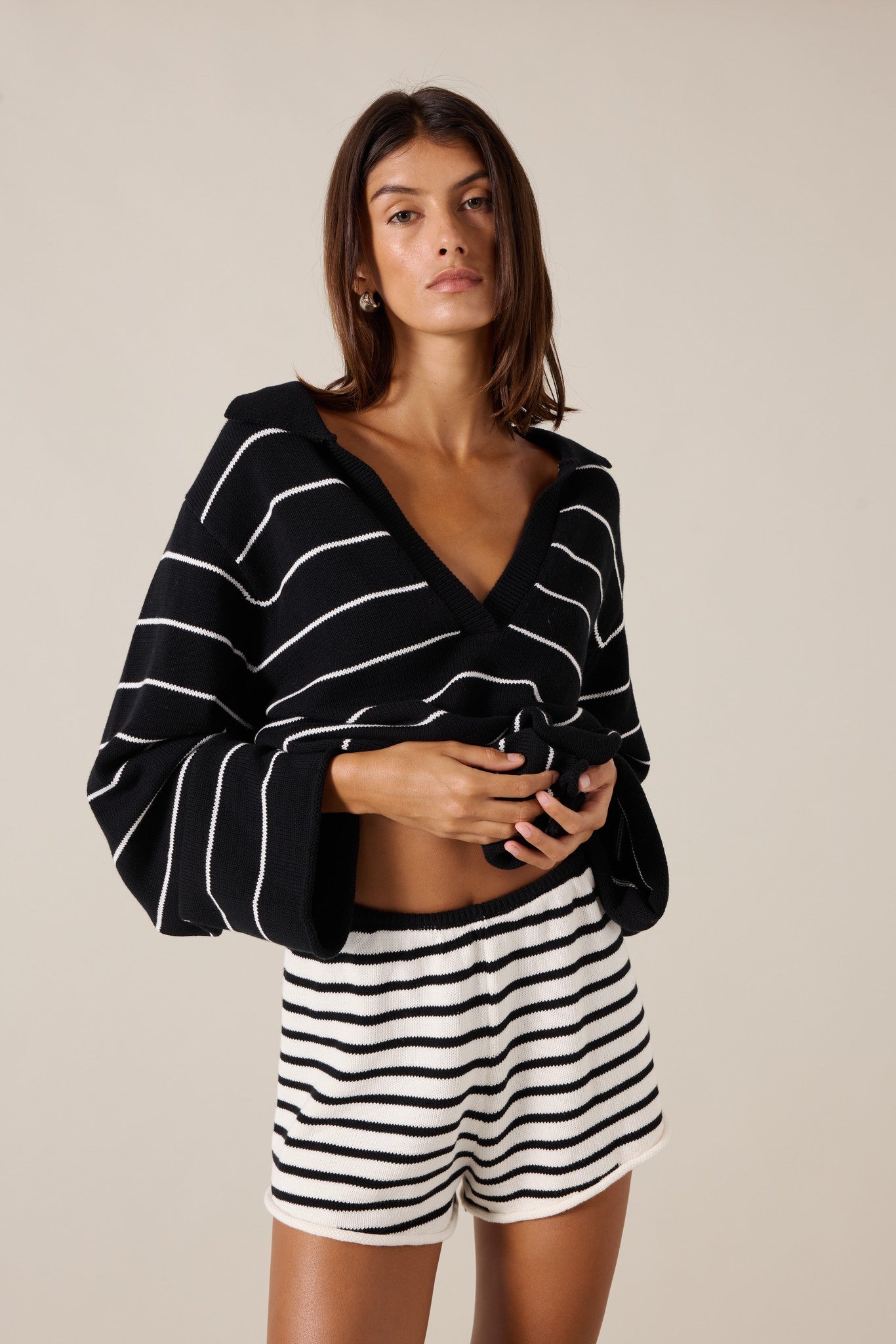 PRE-ORDER | CORDELIA SHORT - SABLE STRIPE