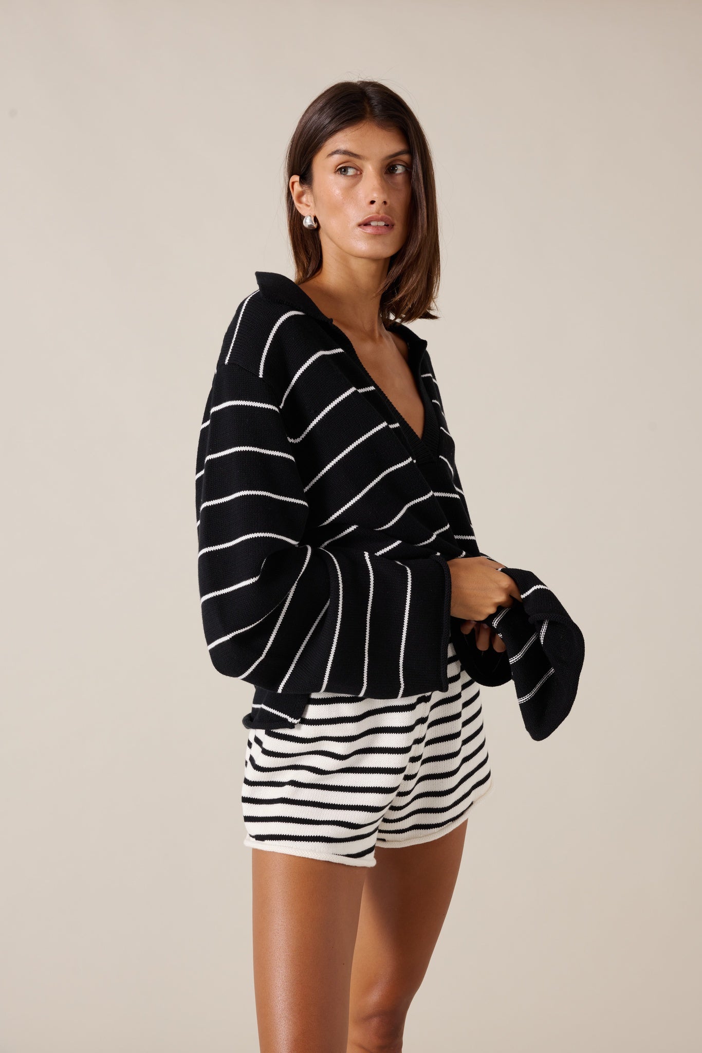 PRE-ORDER | CORDELIA SHORT - SABLE STRIPE