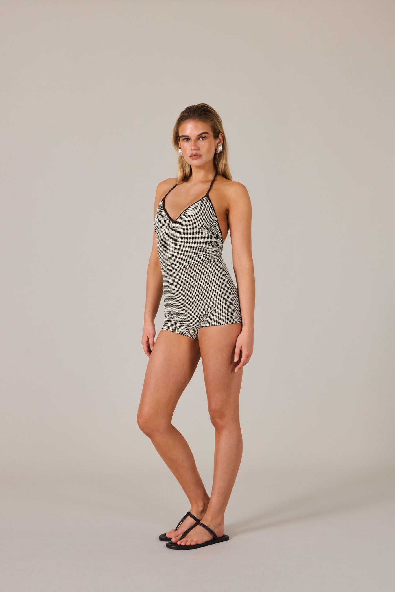 VALETA PLAYSUIT - COGNAC