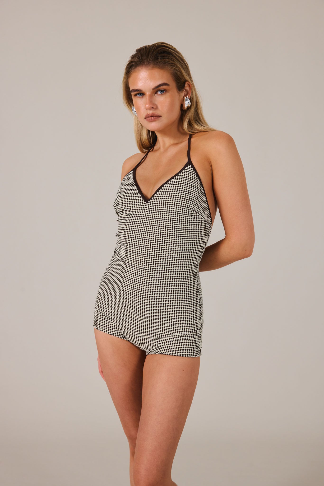 VALETA PLAYSUIT - COGNAC