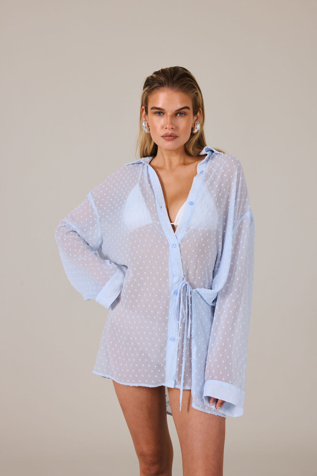 ELYSIA SHIRT DRESS - COAST