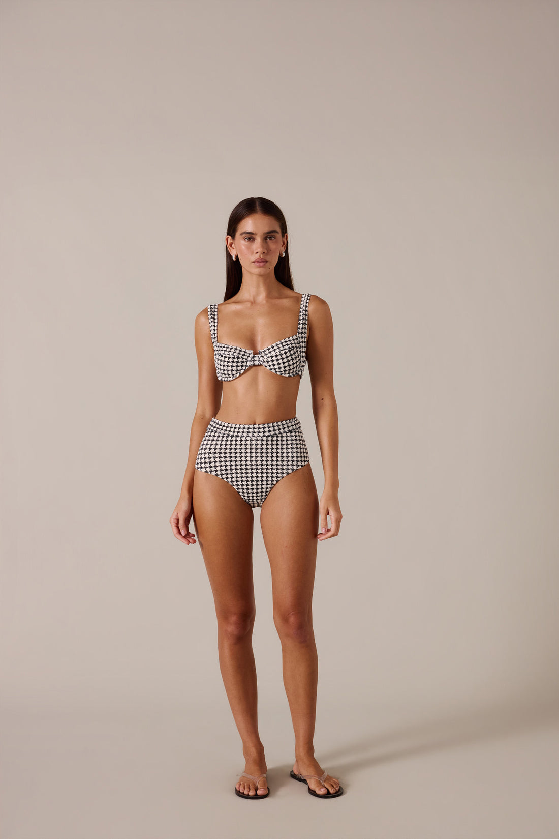 KHLO TOP - HOUNDSTOOTH