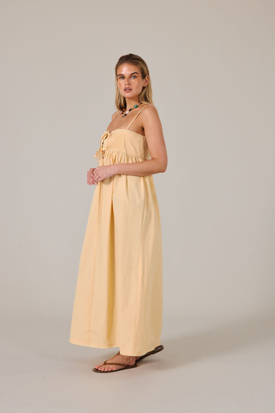 LILYA MAXI DRESS - PEACH