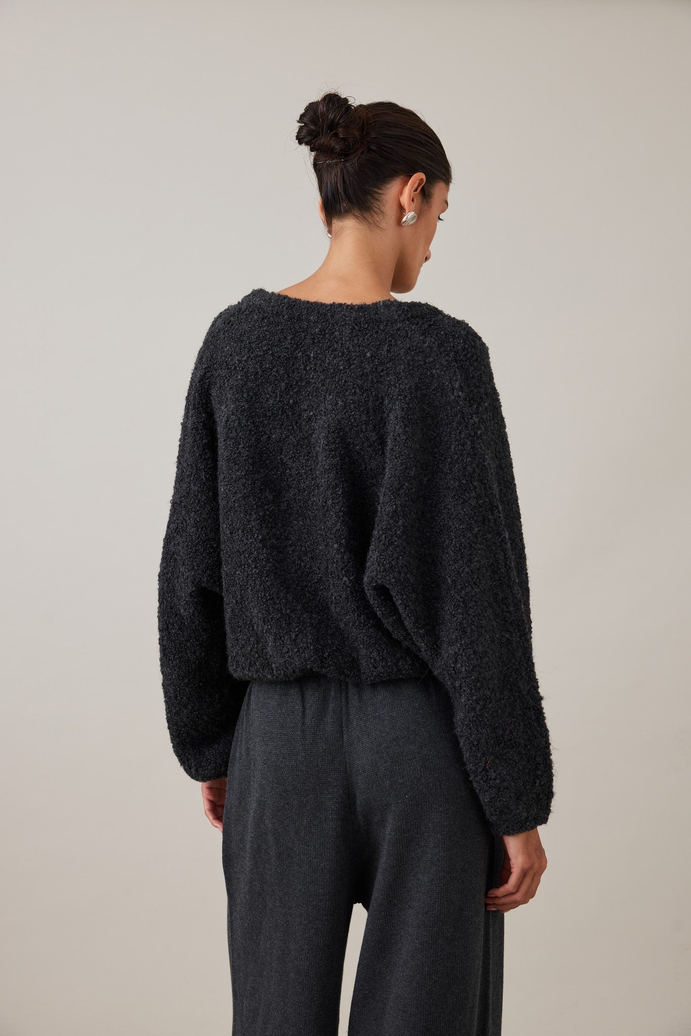 DREW CARDIGAN - CHARCOAL