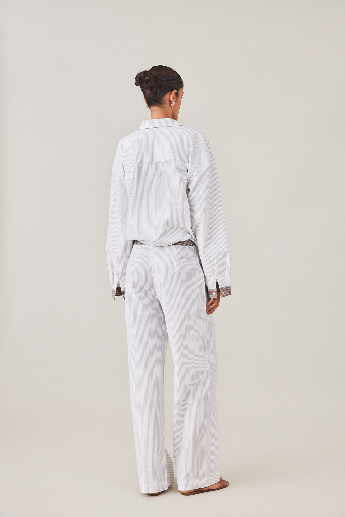 MAE PANT - SLATE STRIPE