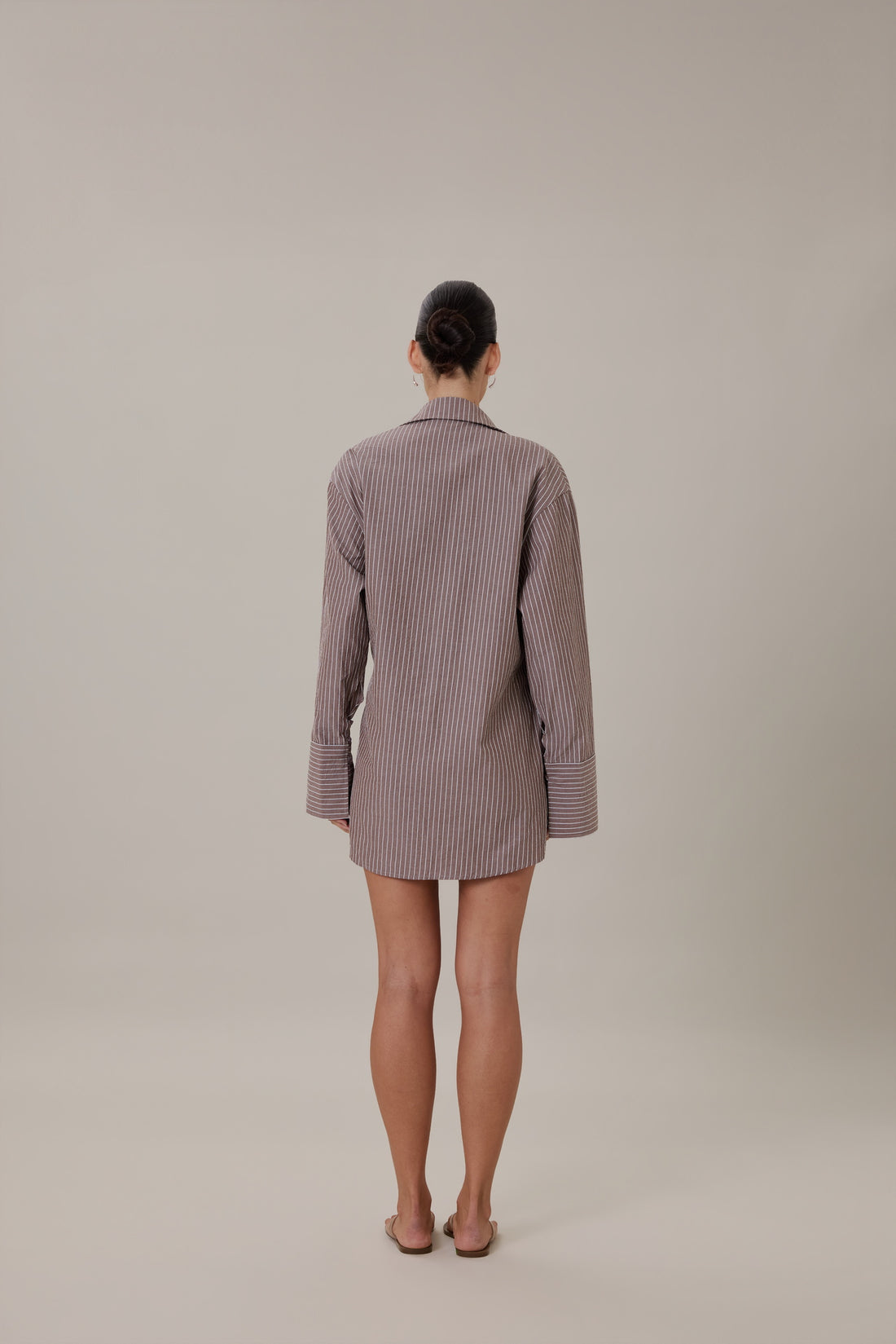 SIDNEY WRAP SHIRT DRESS - SIENA