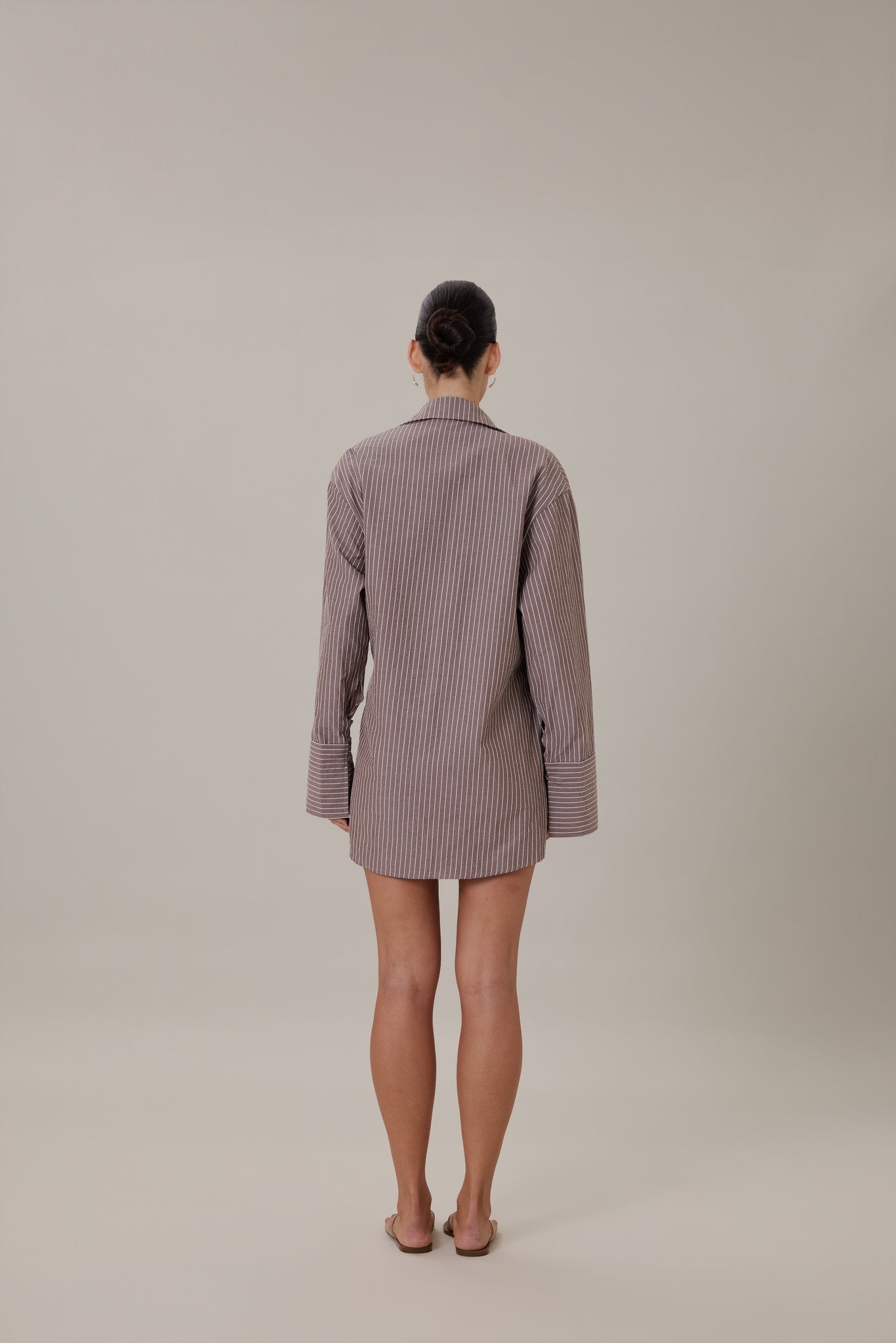 SIDNEY WRAP SHIRT DRESS - SIENA