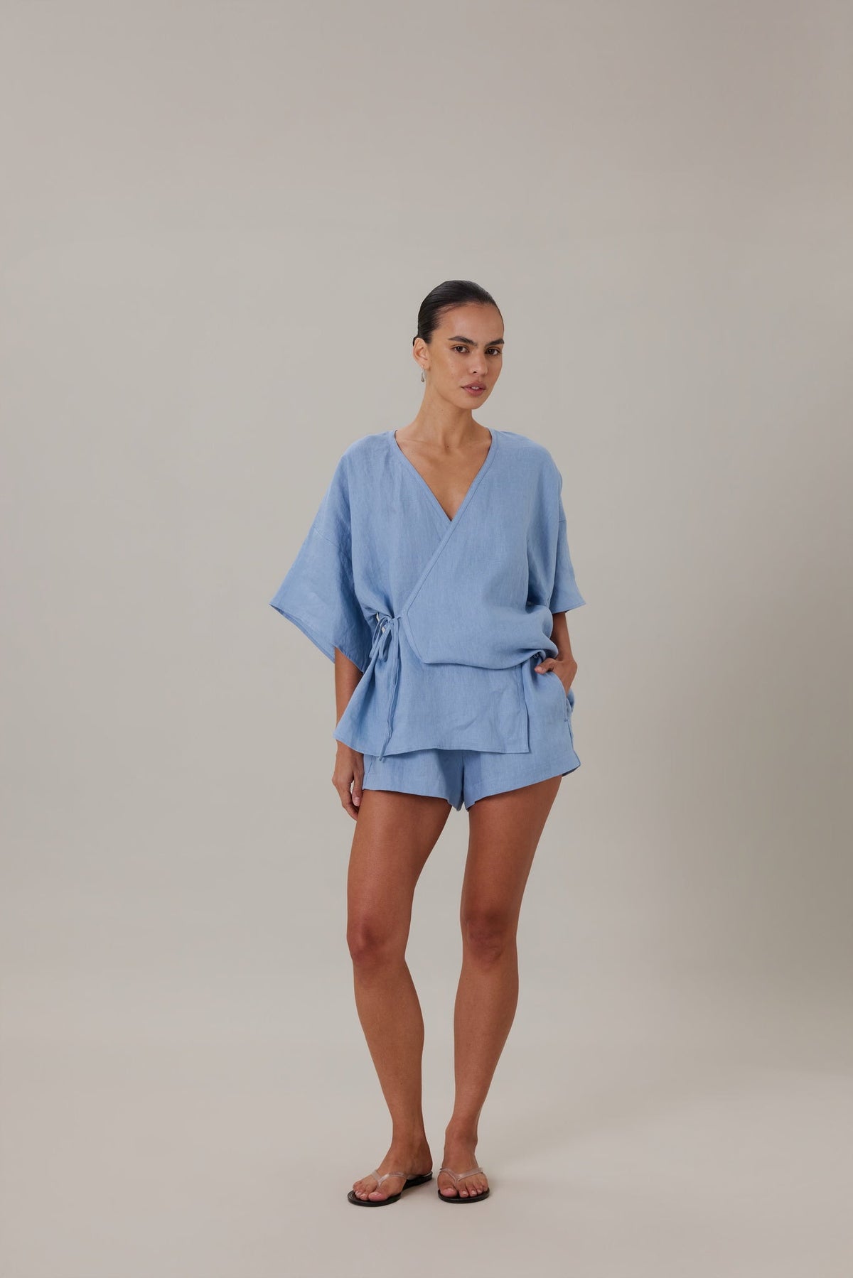 COMING SOON | ISOLA WRAP TOP - CAPRI