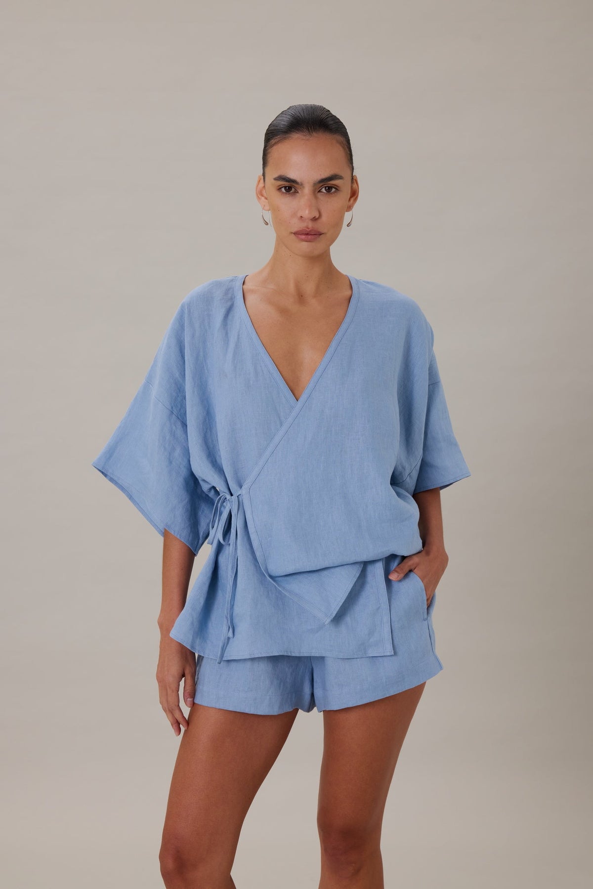 COMING SOON | ISOLA WRAP TOP - CAPRI