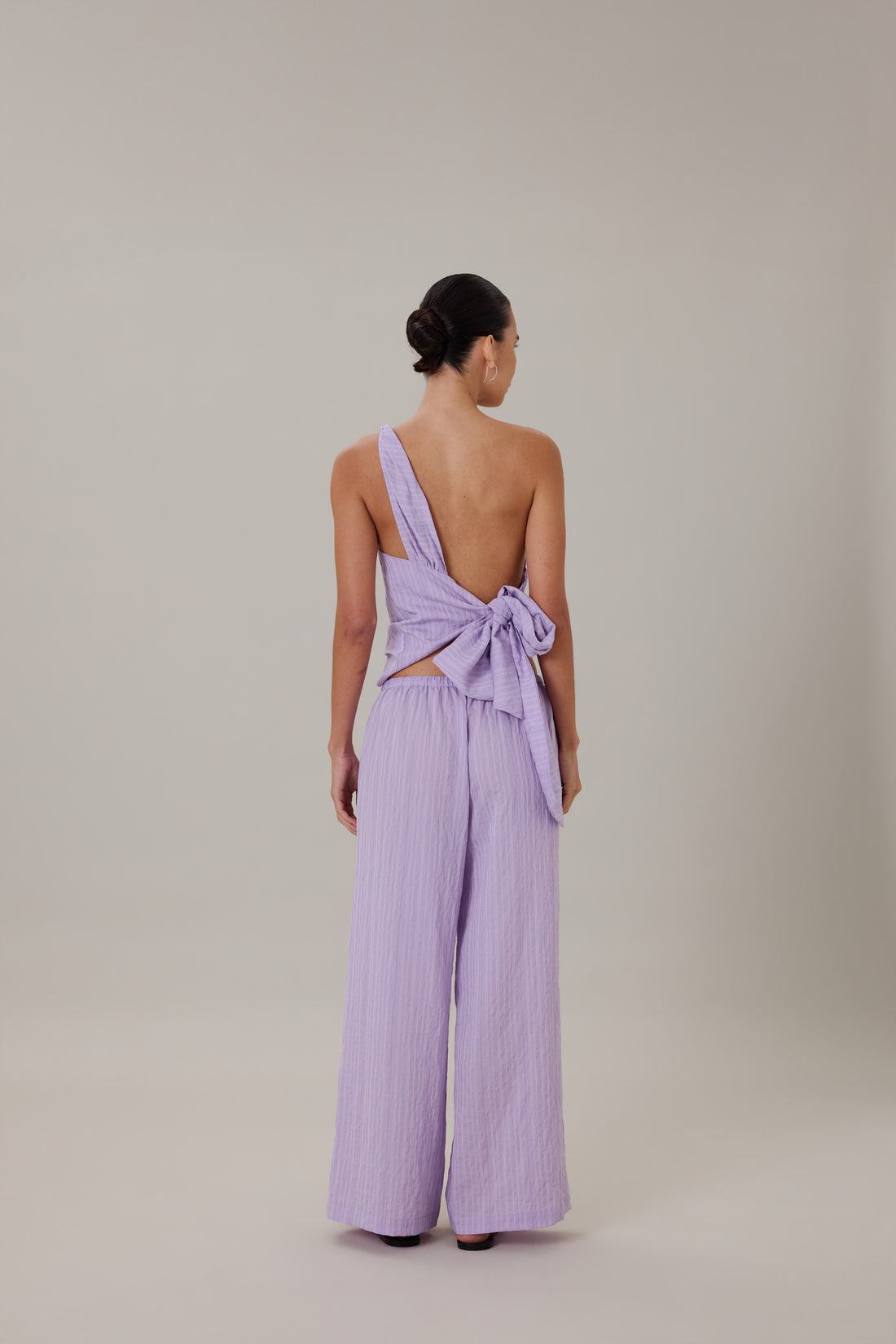 ORTA TOP - LILAC STRIPE