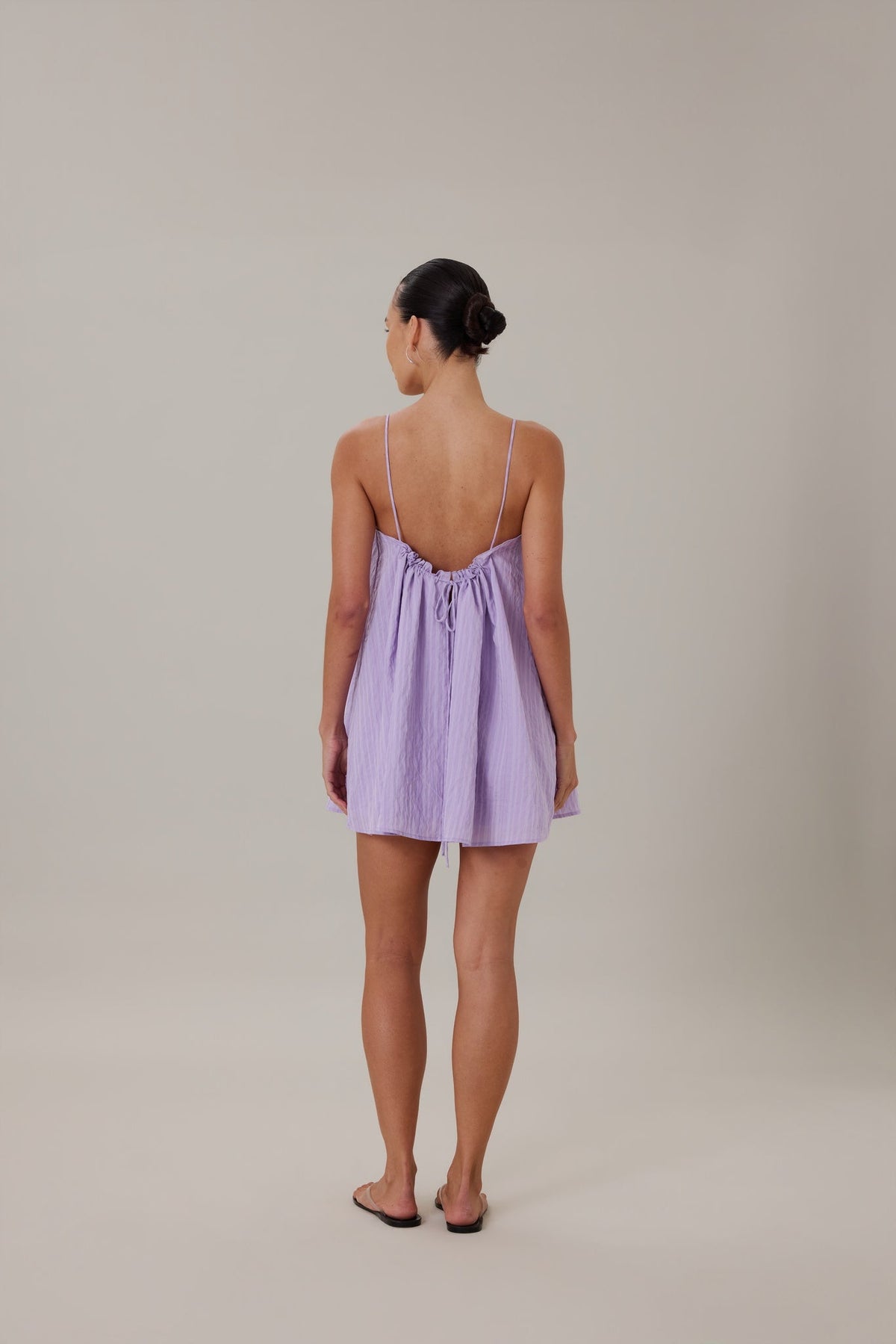 COMING SOON | ORTA MINI DRESS - LILAC STRIPE