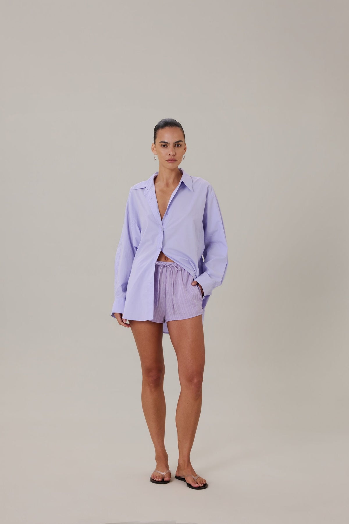 COMING SOON | ORTA SHORT - LILAC STRIPE