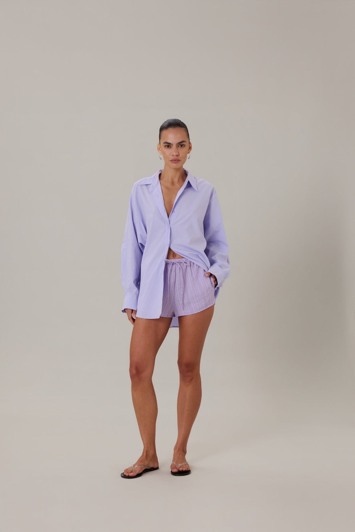 COMING SOON | ORTA SHORT - LILAC STRIPE