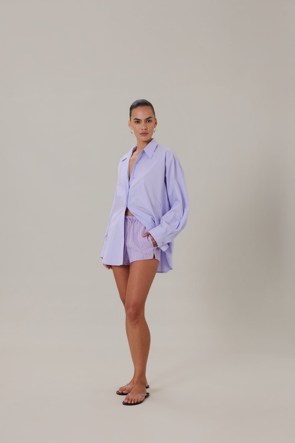 COMING SOON | ORTA SHORT - LILAC STRIPE