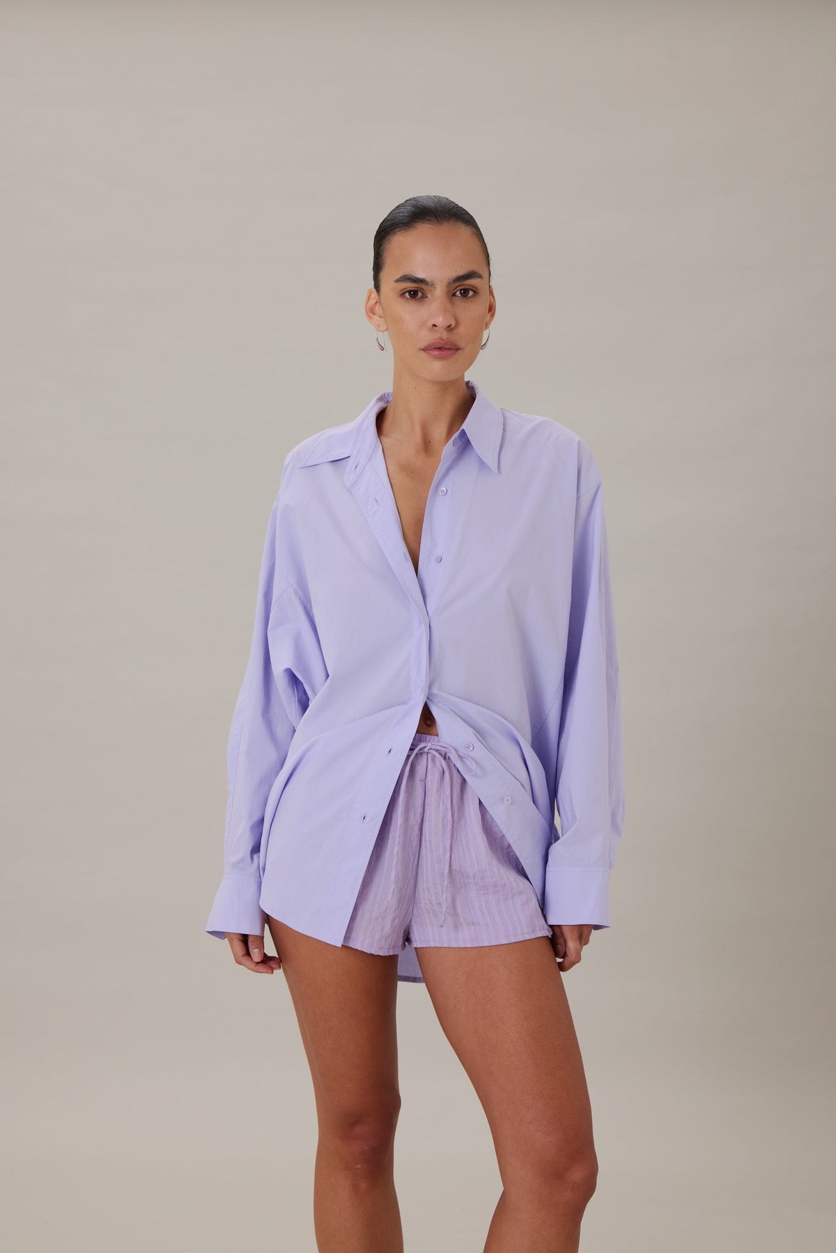 COMING SOON | ORTA SHORT - LILAC STRIPE