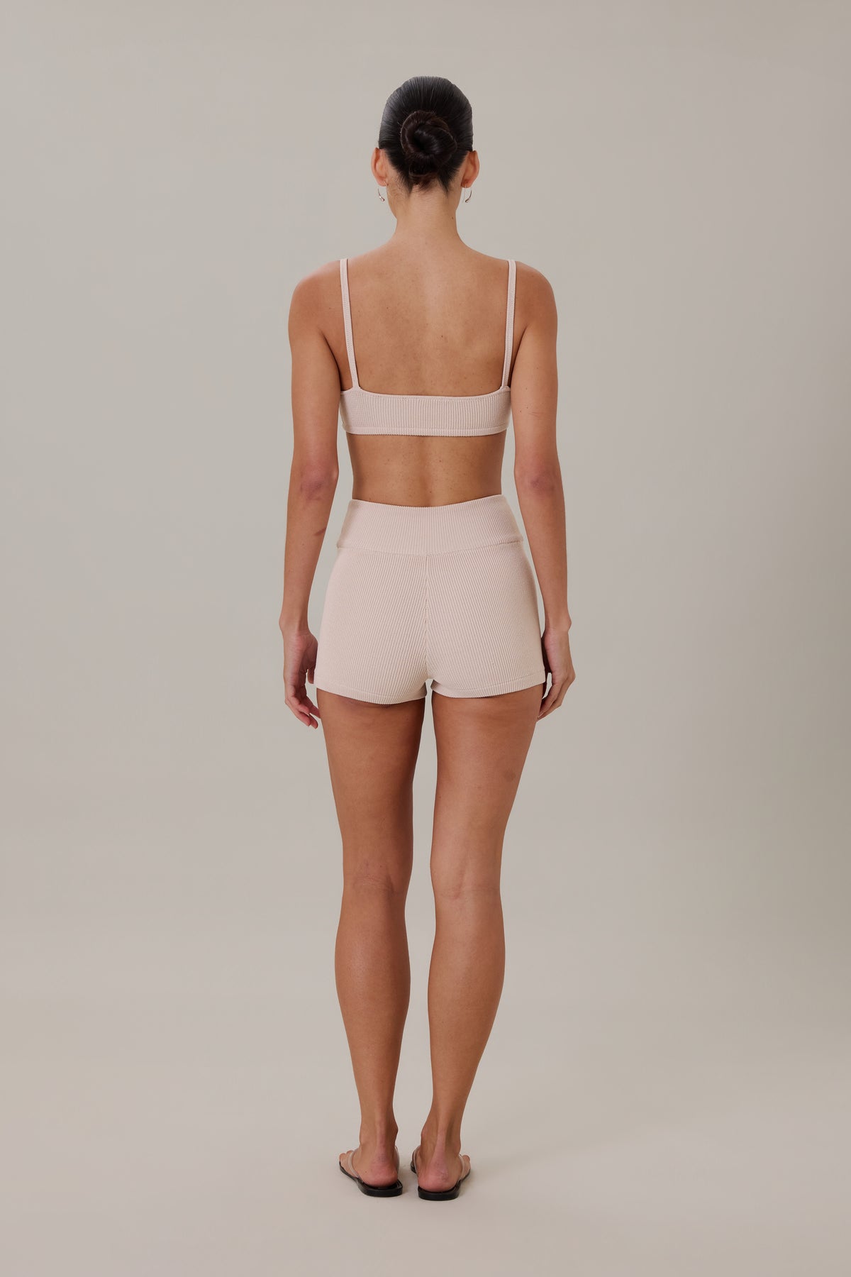 SOL KNIT SHORT - PANNA COTTA