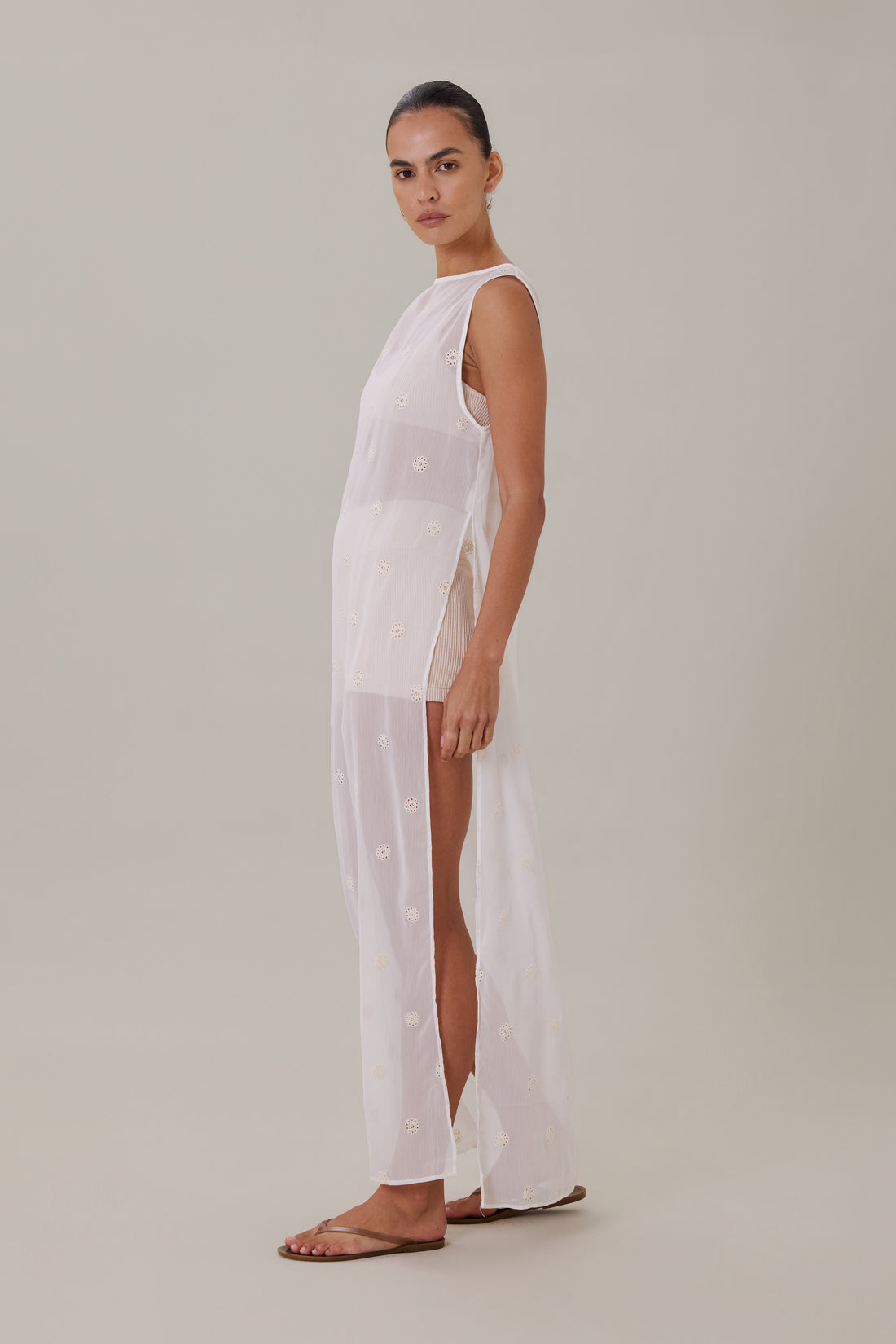 COMING SOON | CELESTE LONGLINE TOP - CREMA