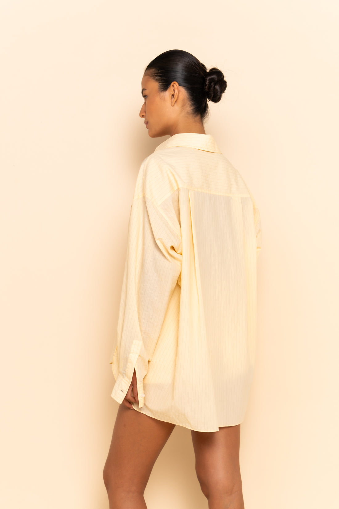 REMI SHIRT - BUTTER PINSTRIPE