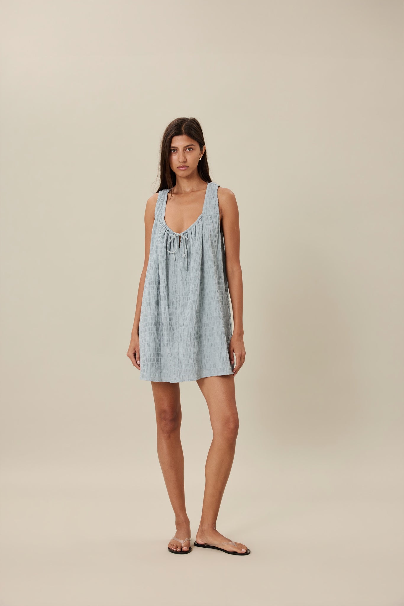 WILLOW MINI DRESS - MIST