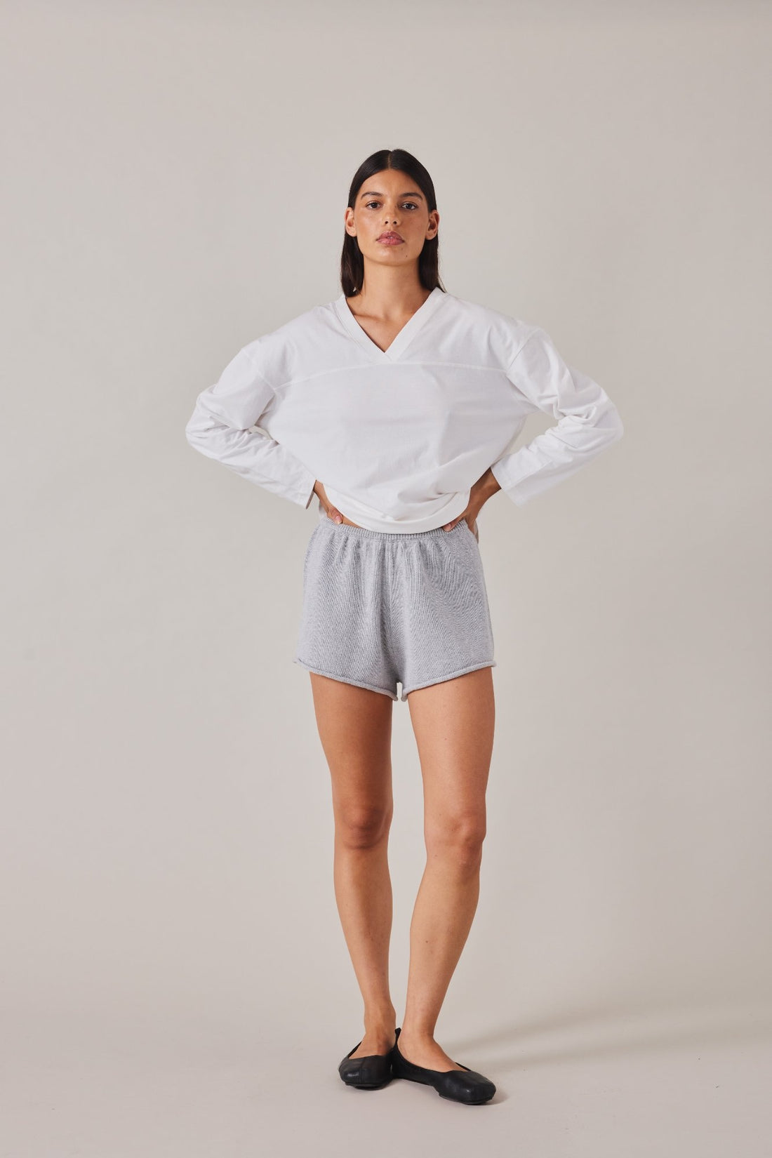 SABINE BOOTY SHORT - GREY