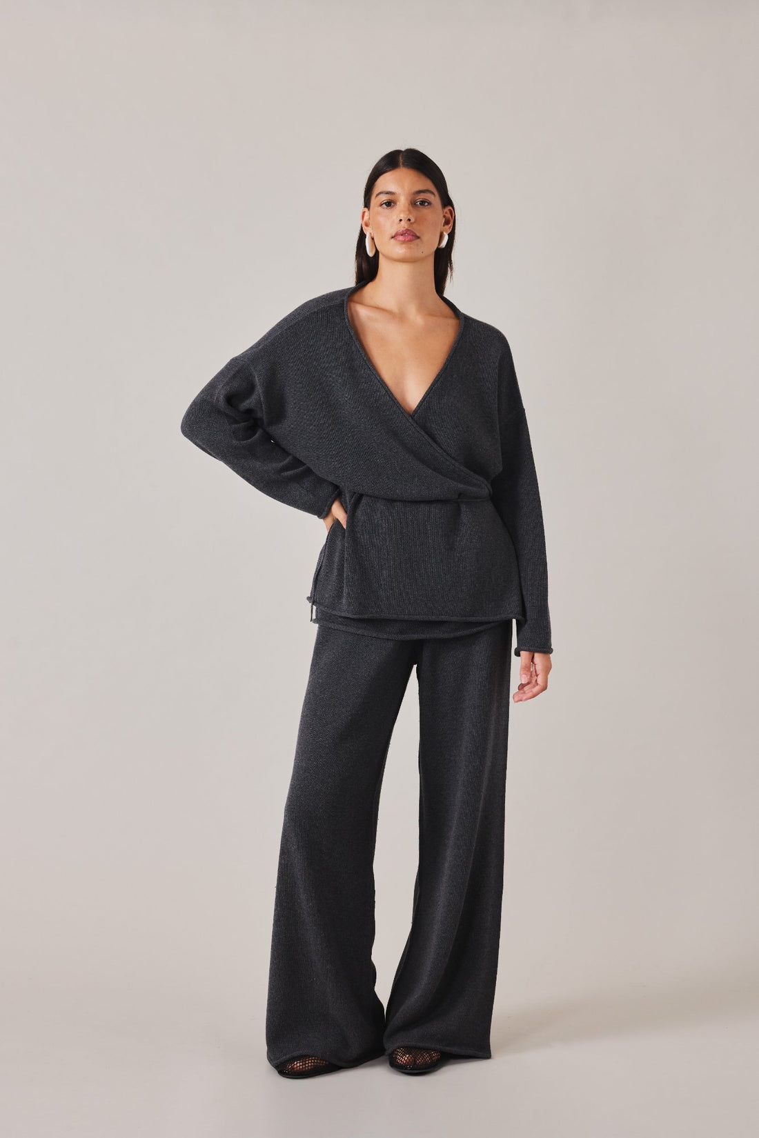 PRE-ORDER | SABINE PANT - CHARCOAL