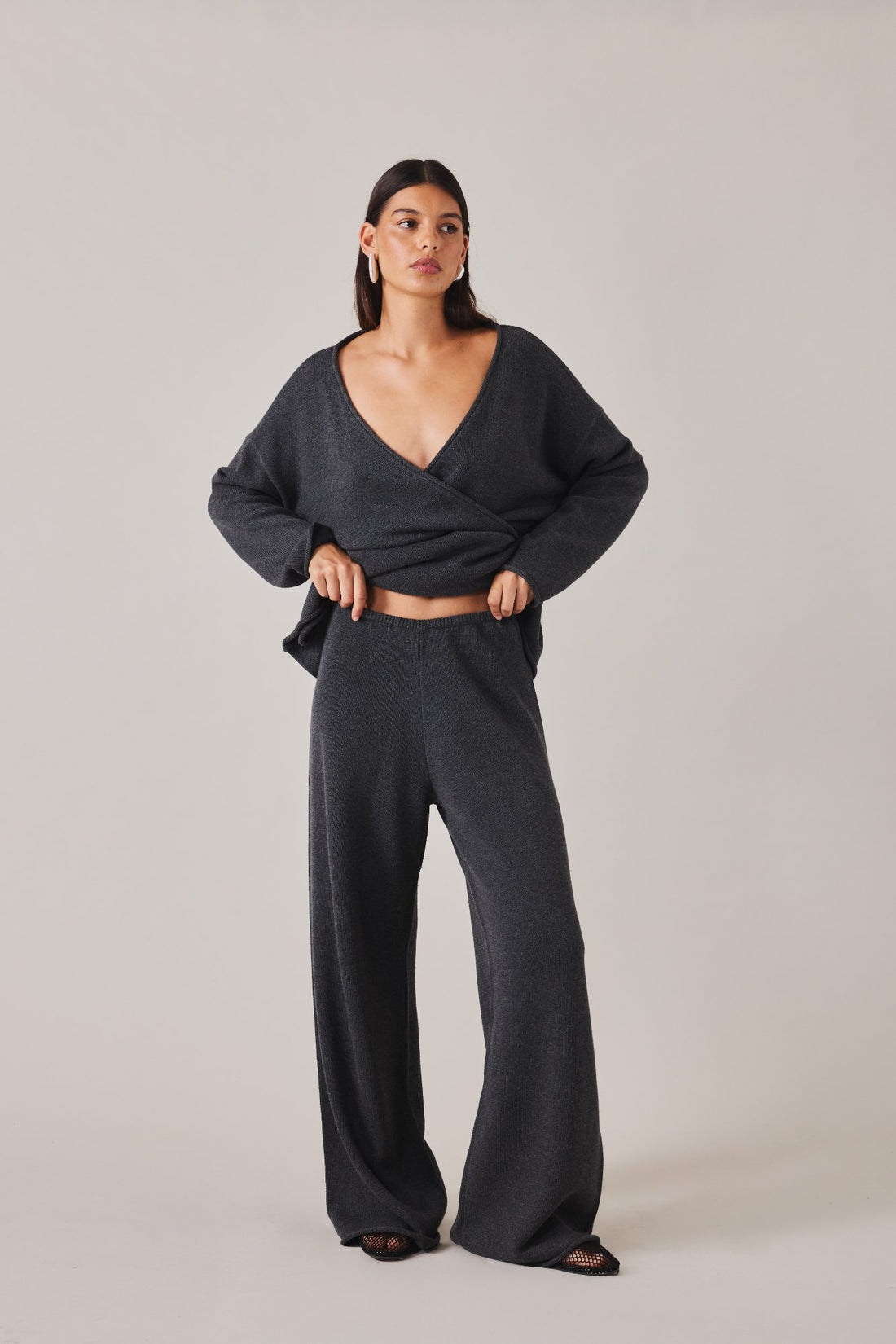PRE-ORDER | SABINE PANT - CHARCOAL