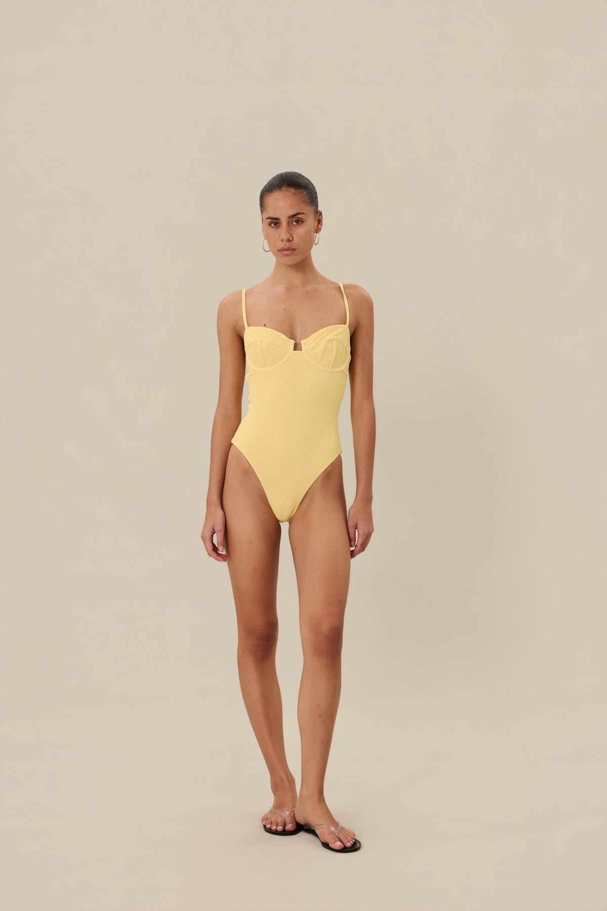 ESCAPE UNDERWIRE ONE PIECE - LEMON