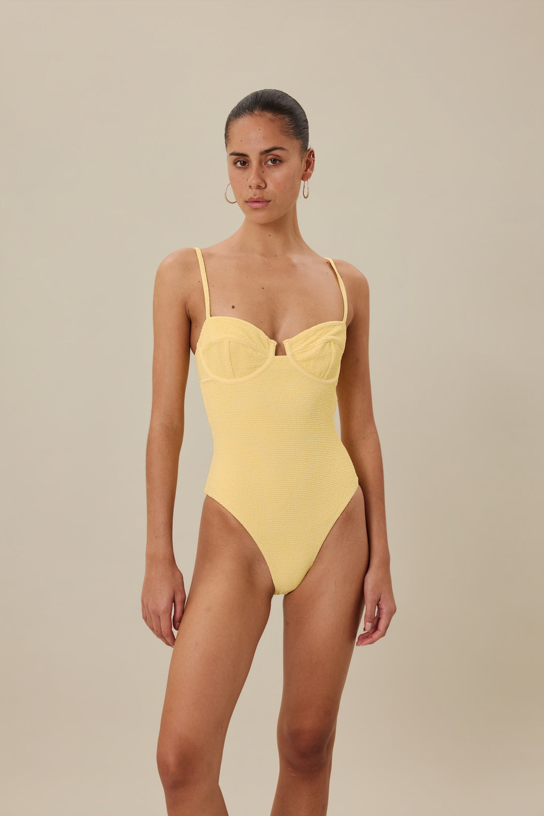 ESCAPE UNDERWIRE ONE PIECE - LEMON