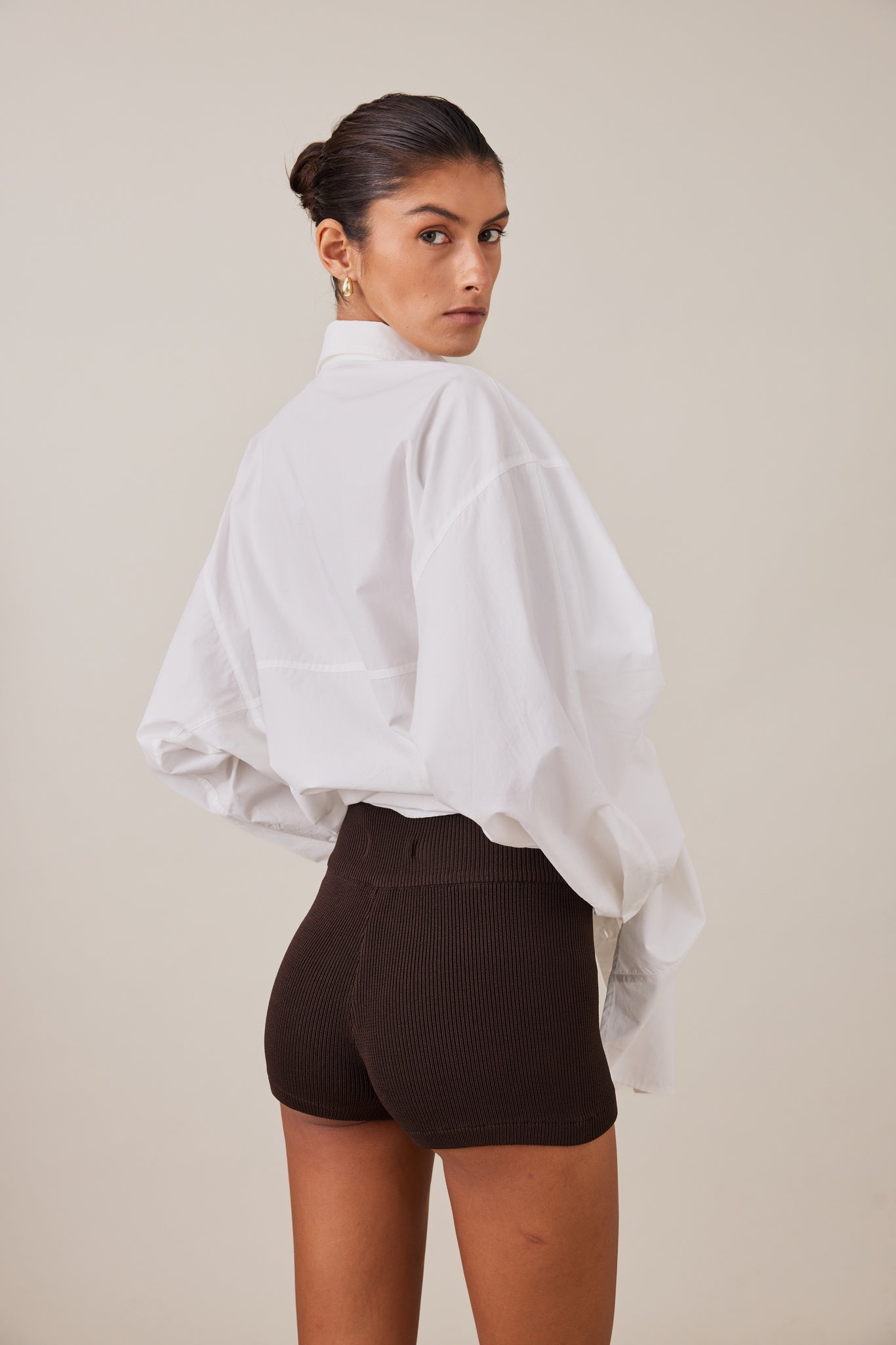 SOL KNIT SHORT - CACAO