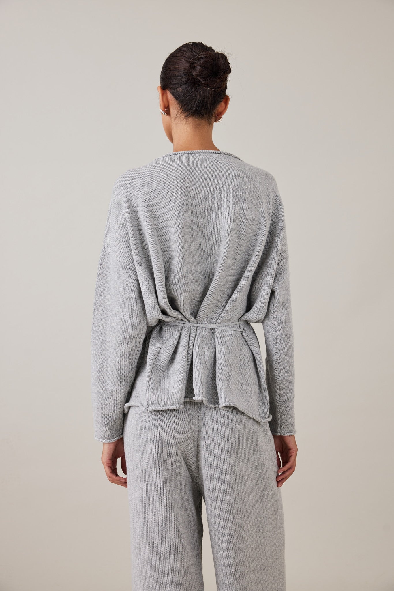 SABINE WRAP KNIT - GREY