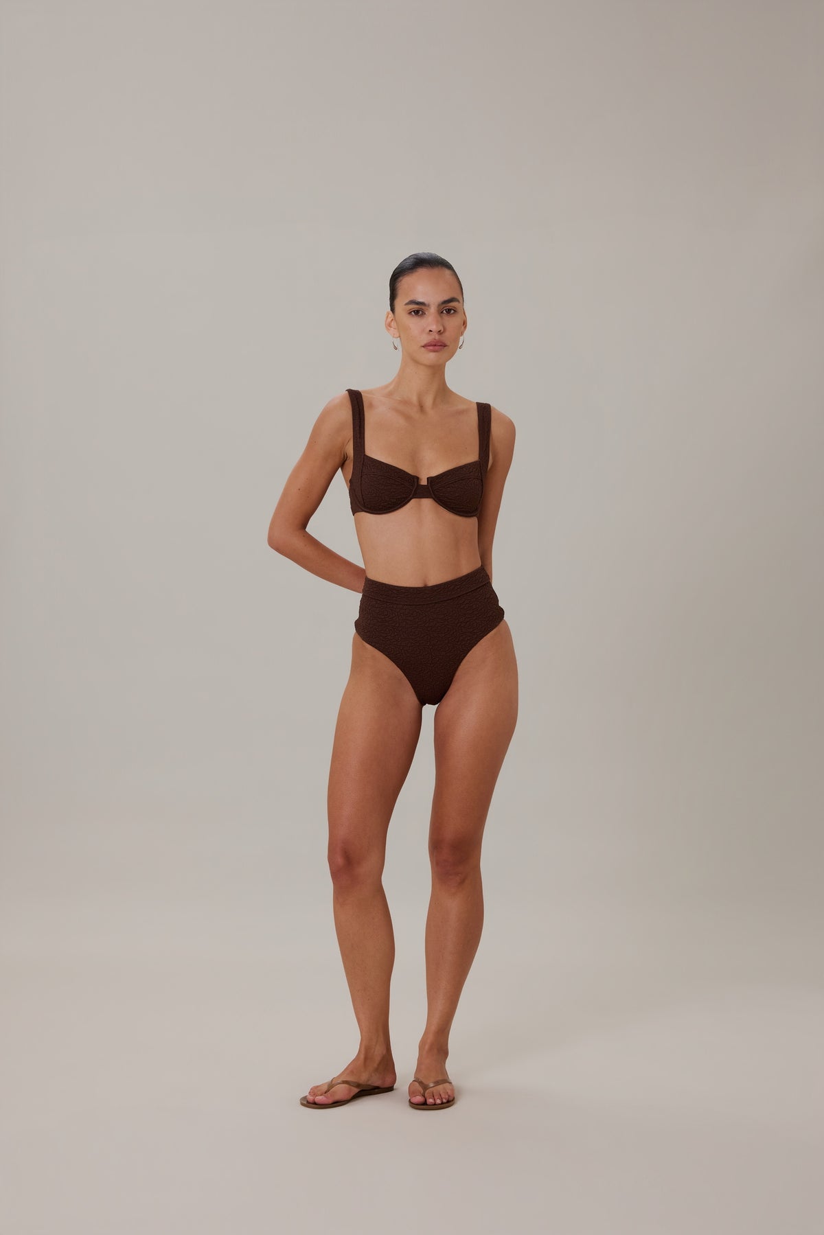 ESCAPE HIGH WAISTED BOTTOMS - AFFOGATO