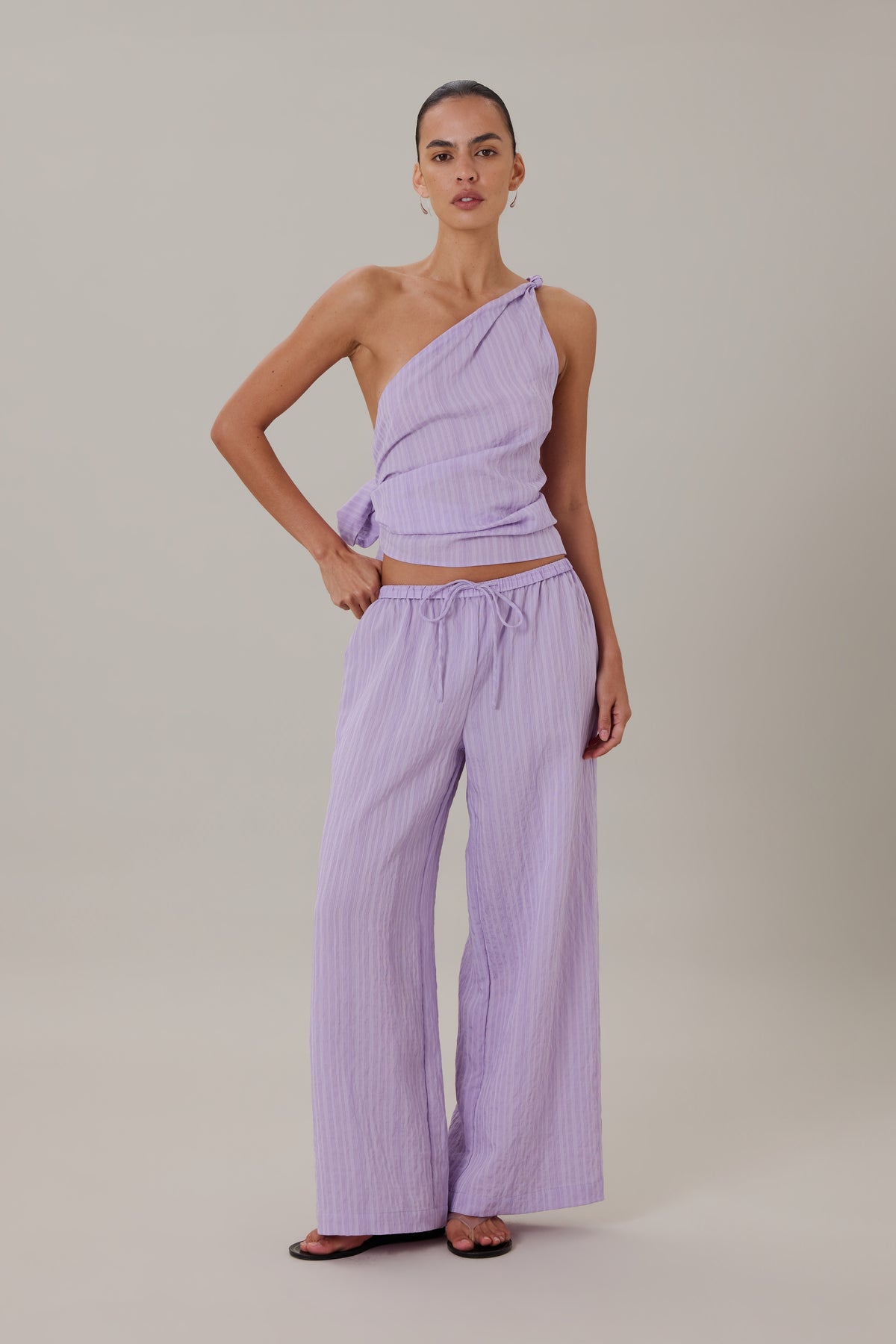 ORTA PANT - LILAC STRIPE