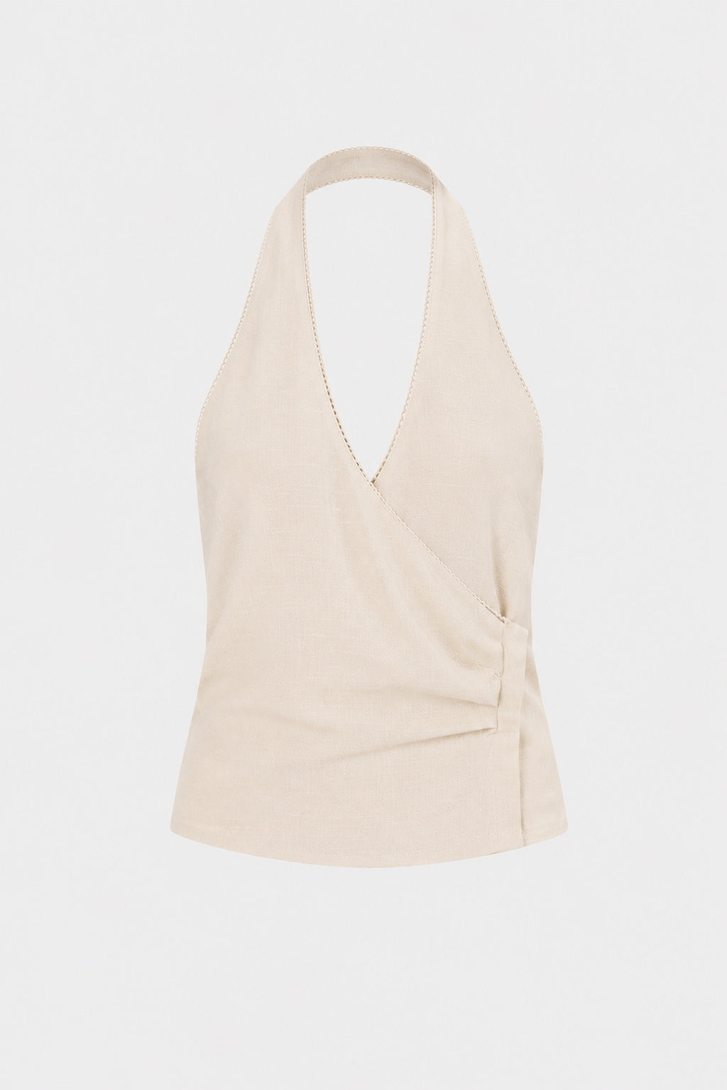 MAIA HALTER TOP - ECRU
