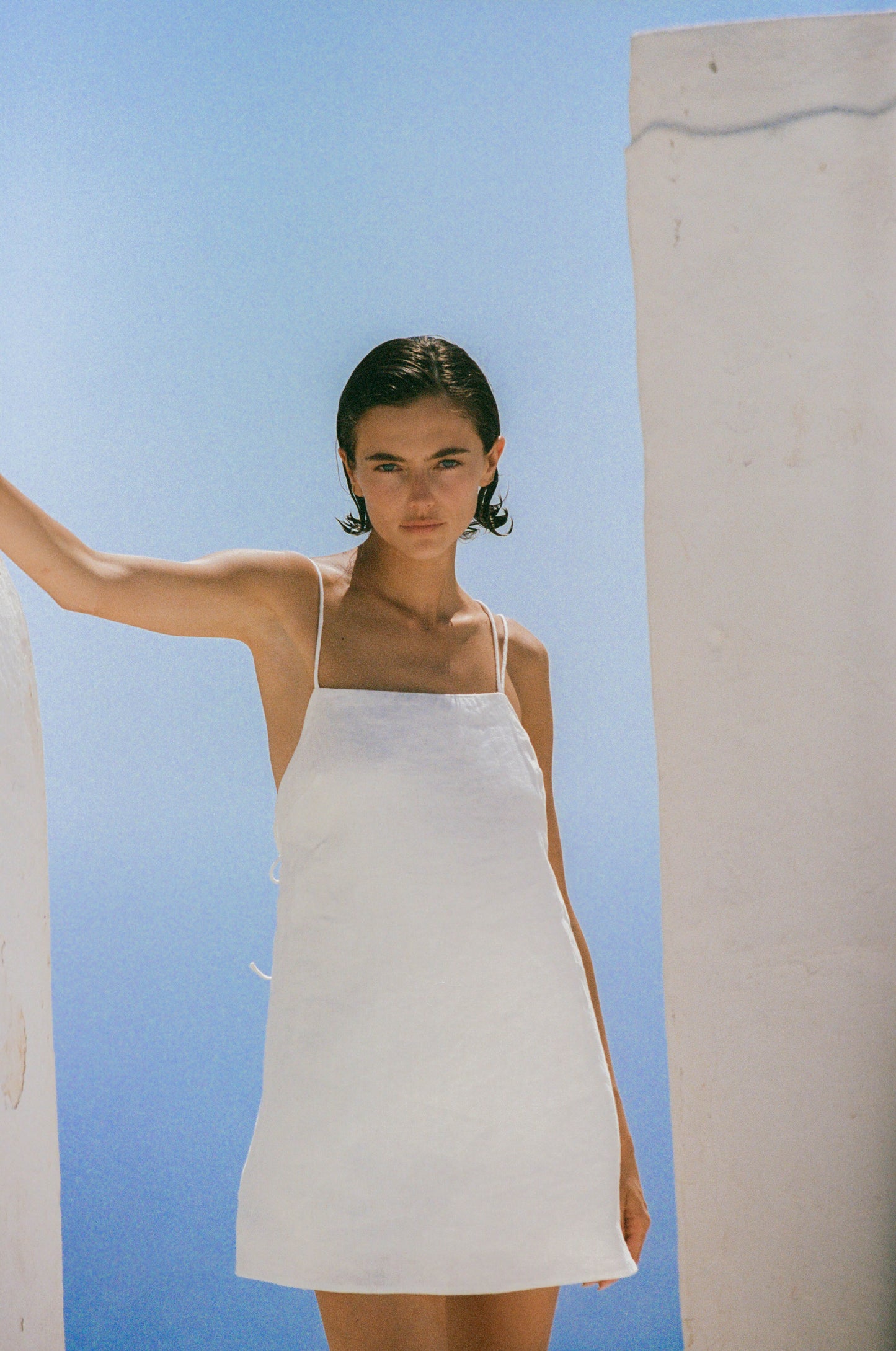 FAYE MINI DRESS - IVORY