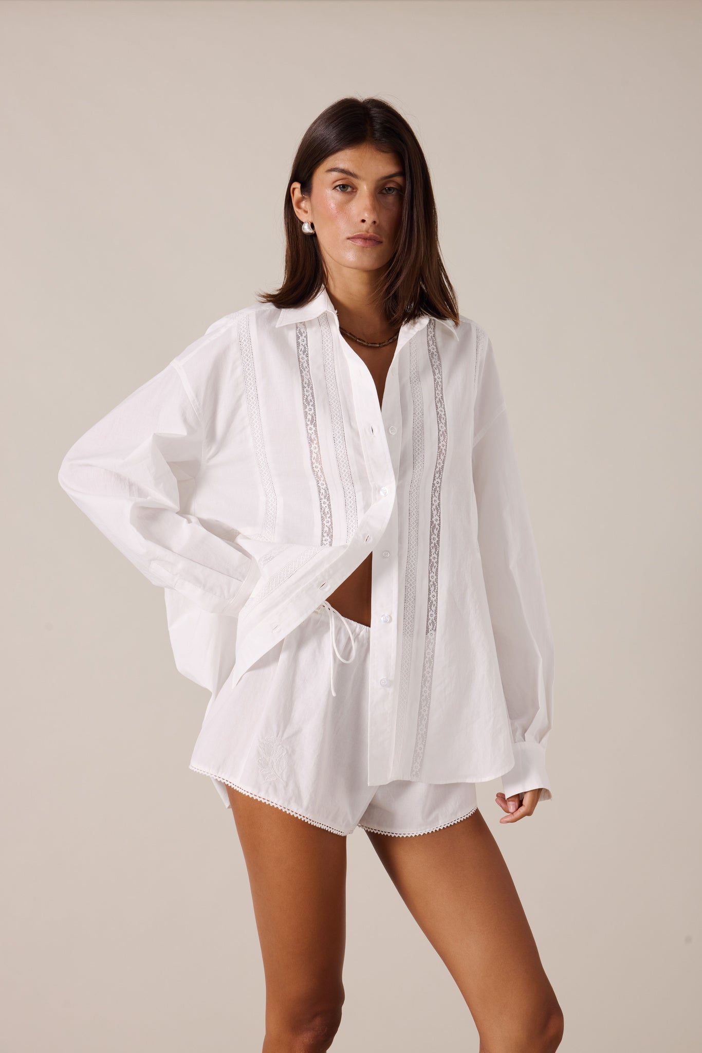 MARISOL SHIRT - PEARL