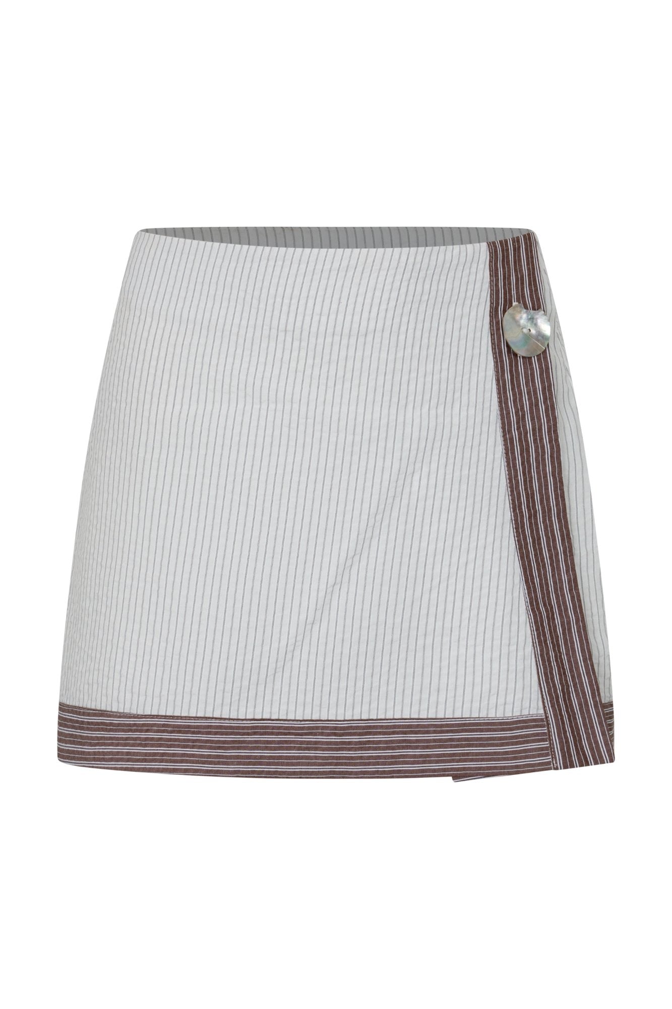 MAE SKIRT - SLATE STRIPE