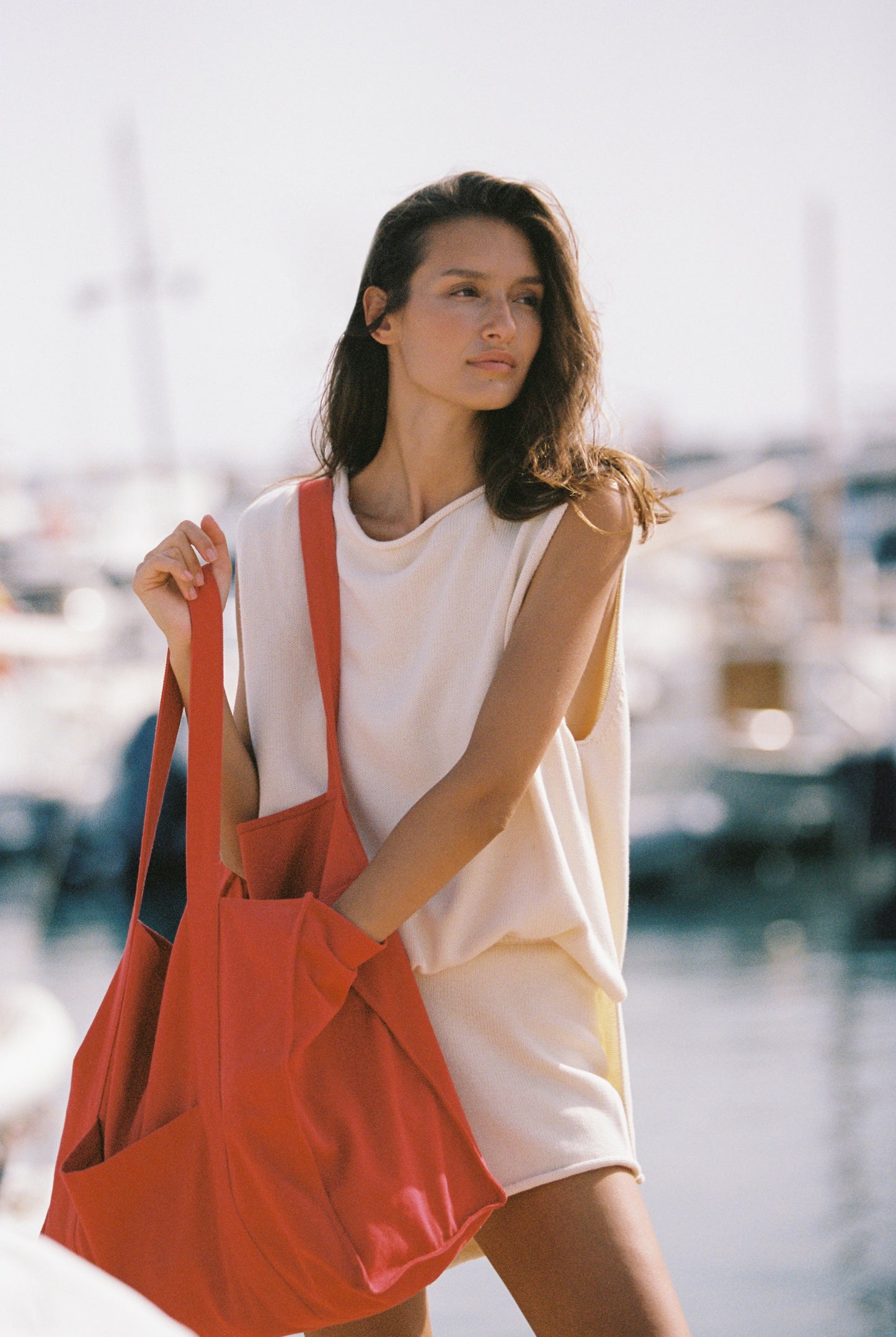 HARU BEACH BAG - RED