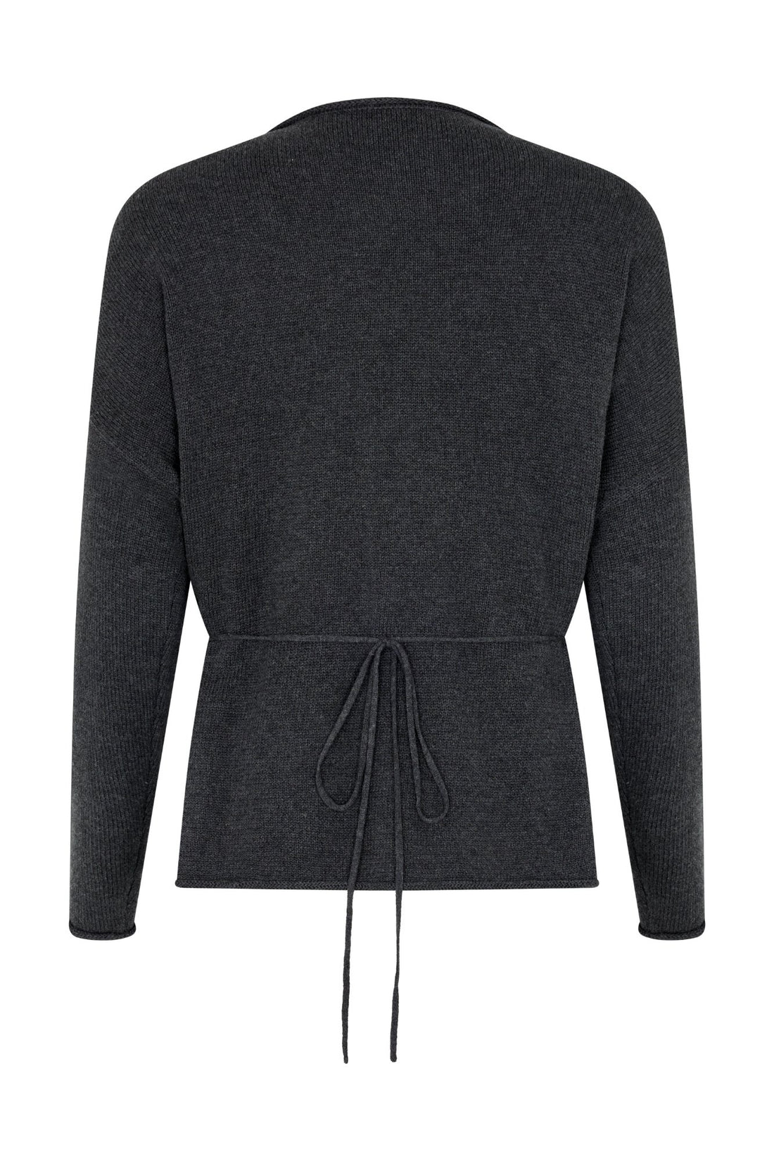 PRE-ORDER | SABINE WRAP KNIT - CHARCOAL
