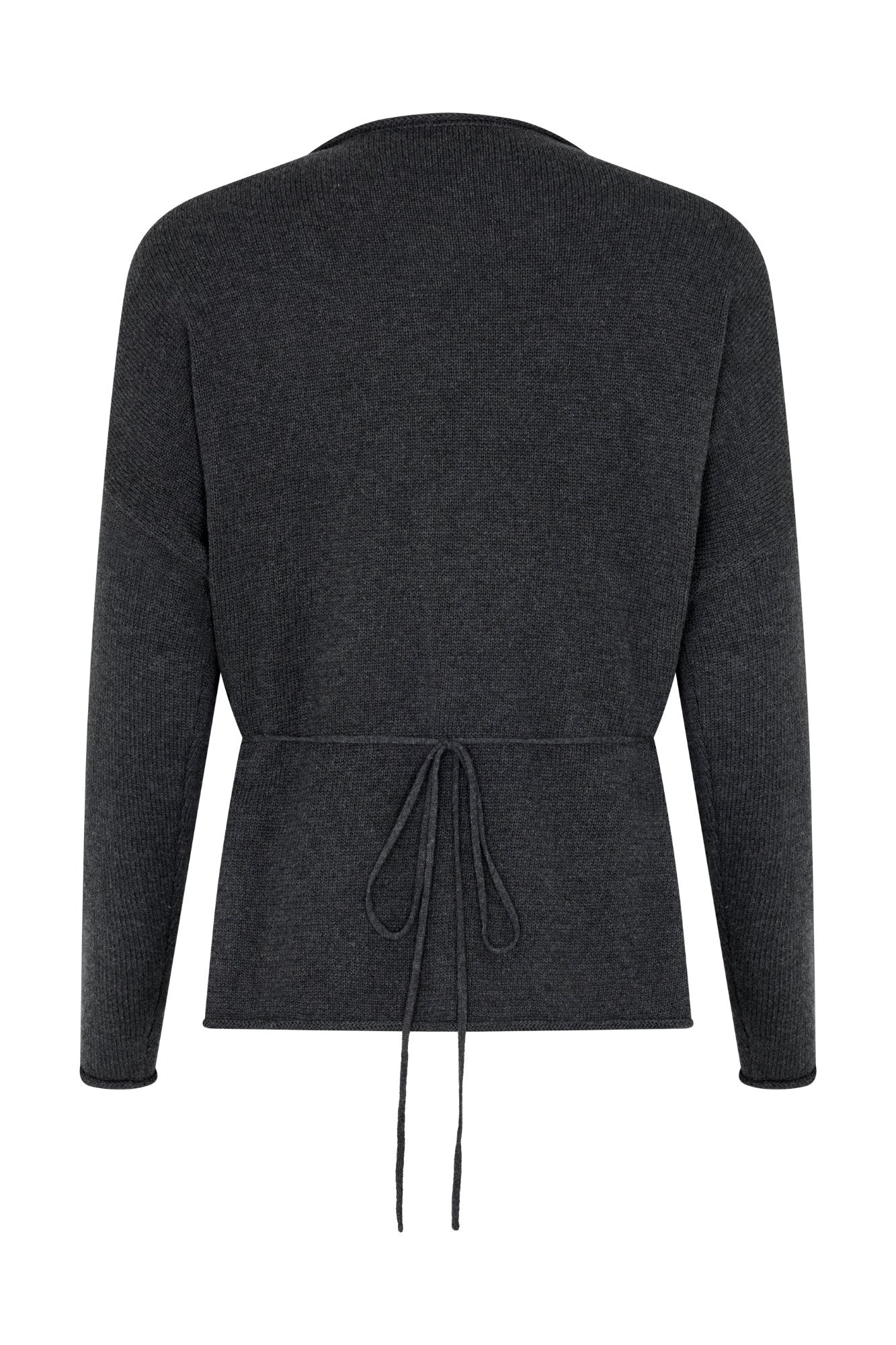 PRE-ORDER | SABINE WRAP KNIT - CHARCOAL