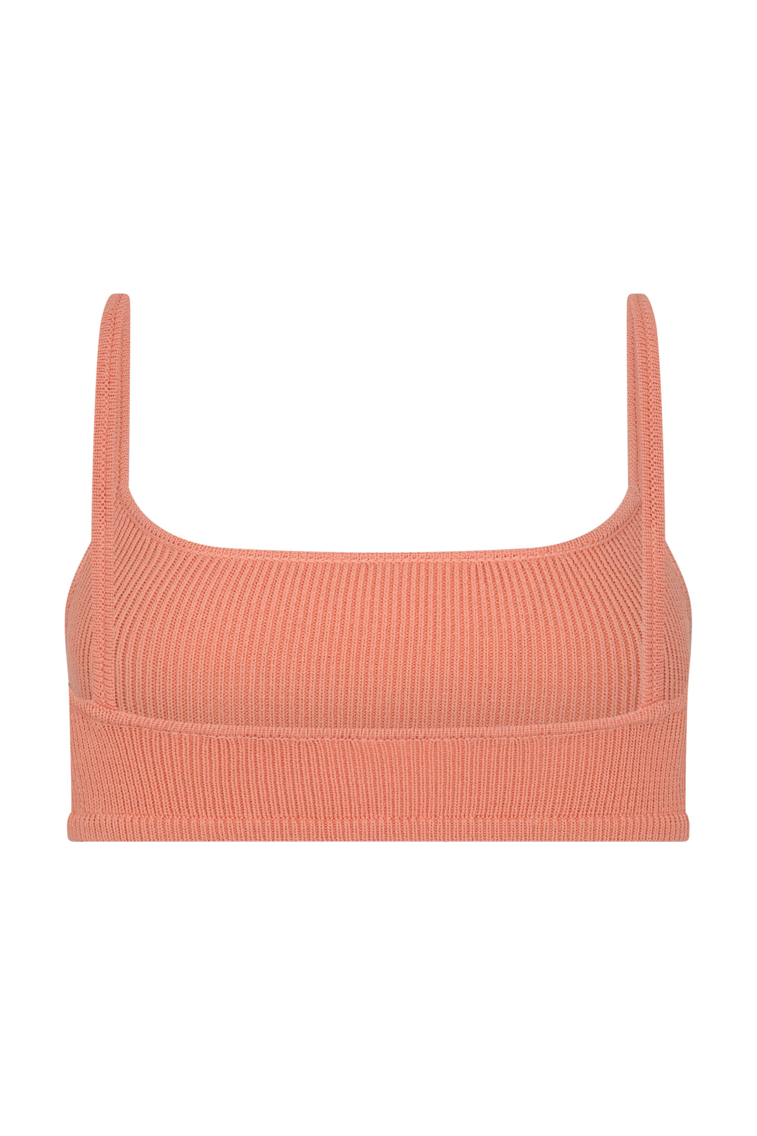 SOL KNIT CROP - PEACH