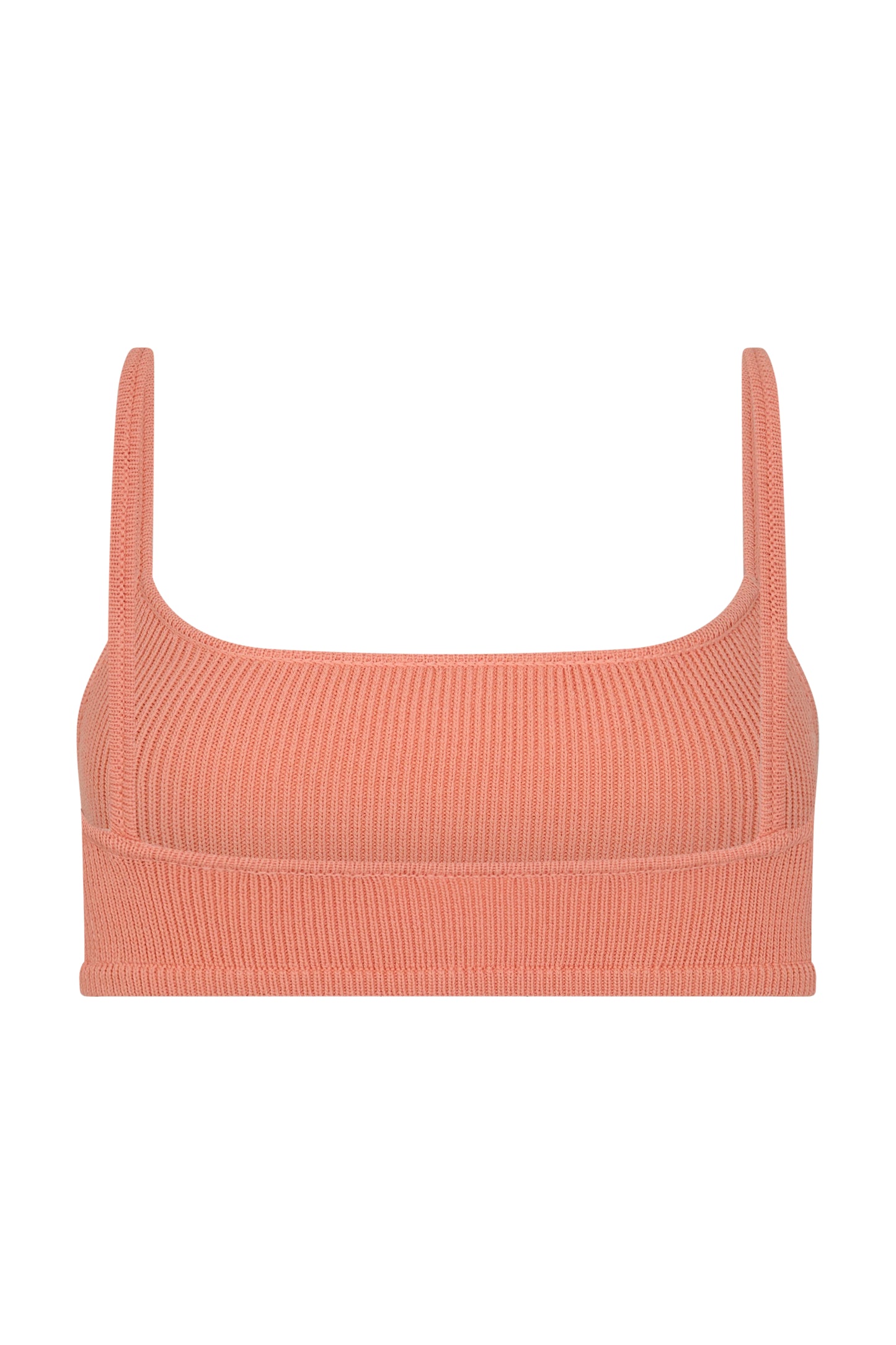 SOL KNIT CROP - PEACH