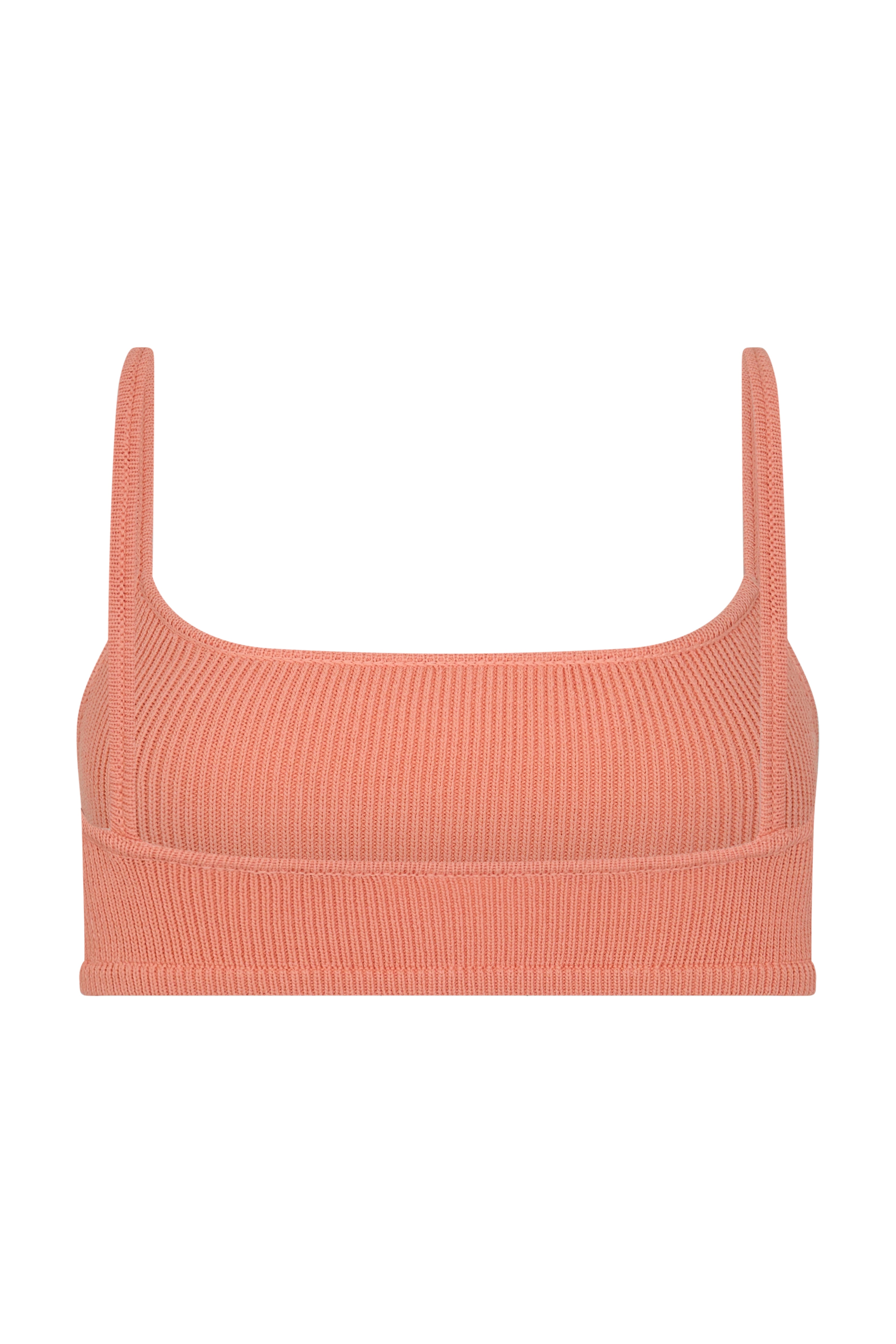 SOL KNIT CROP - PEACH
