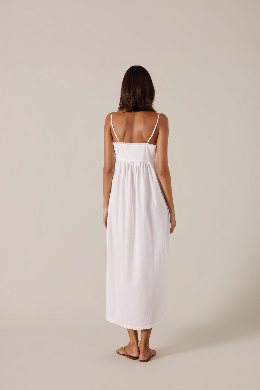 LILYA MAXI DRESS - CREMA