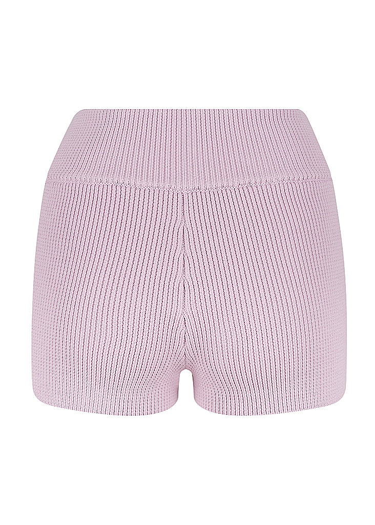 ESSENTIAL KNIT SHORT - LILAC