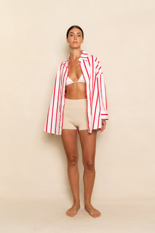 ESSENTIAL KNIT SHORT - STONE